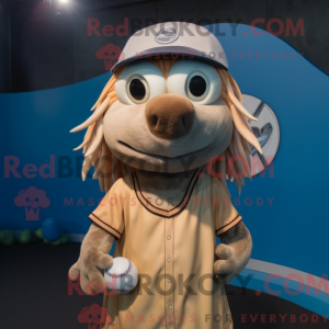 Tan Barracuda maskot...