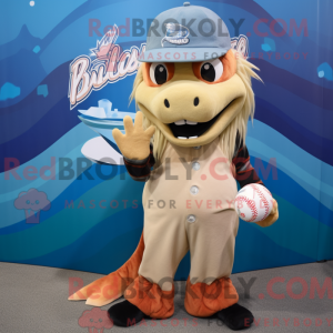 Tan Barracuda maskot...