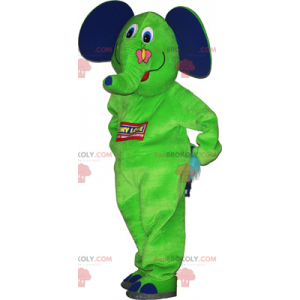 Mascote elefante com sua borboleta - Redbrokoly.com