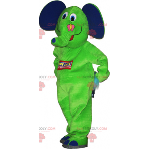 Elephant mascot with its butterfly - Redbrokoly.com