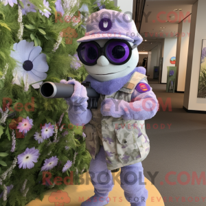 Lavendel Sniper maskot...