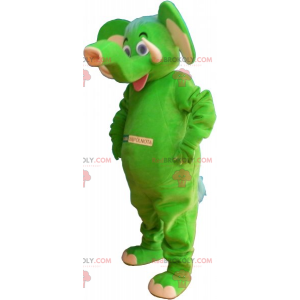 Mascotte d'éléphant vert - Redbrokoly.com