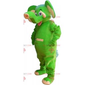 Mascotte elefante verde - Redbrokoly.com