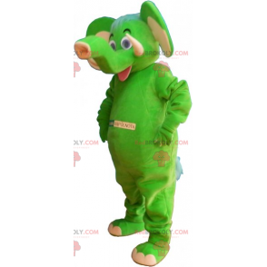 Green elephant mascot - Redbrokoly.com