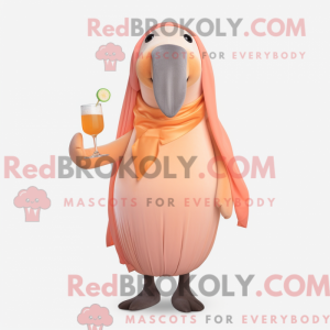 Peach Walrus Maskottchen...