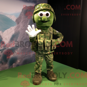 Postava maskota Olive Green...