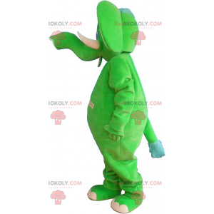 Mascotte d'éléphant vert - Redbrokoly.com