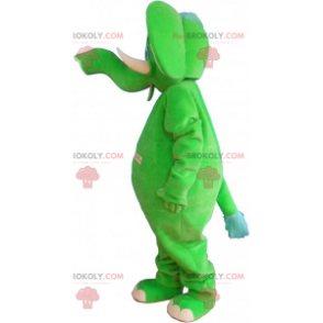 Grön elefantmaskot - Redbrokoly.com