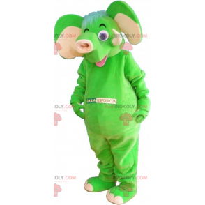 Grønn elefant maskot - Redbrokoly.com