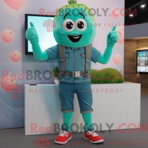 Teal Watermelon Maskottchen...