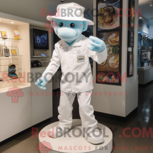 White Doctor maskot kostyme...