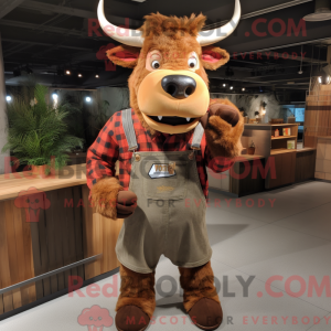 Rust Zebu-maskotdraktfigur...