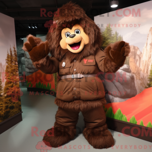 Personaggio mascotte Brown...