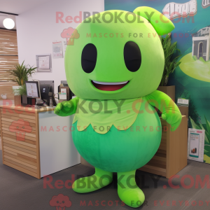 Postava maskota Lime Green...