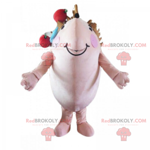 Mascotte riccio - Redbrokoly.com