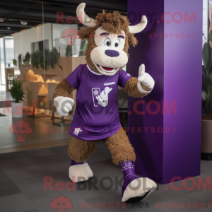 Postava maskota Purple Beef...