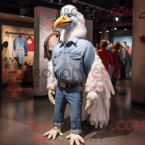 White Turkey mascot costume...
