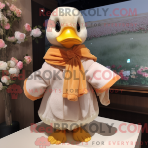 Peach Gosling Maskottchen...