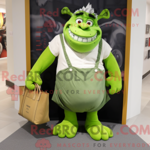 Green Ogre mascot costume...