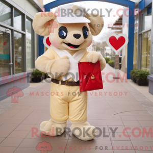 Cream Love Letter mascot...
