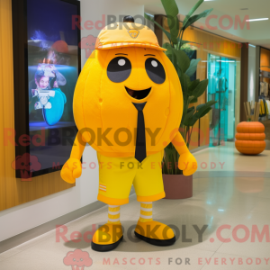 Yellow Pumpkin mascot...