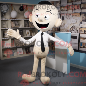 Cream Contortionist mascot...