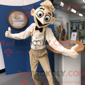 Cream Contortionist maskot...