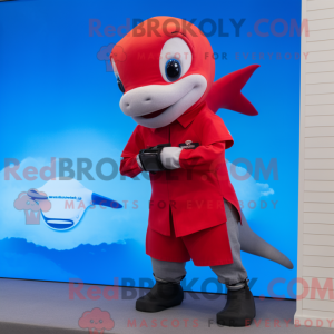 Red Dolphin maskot...