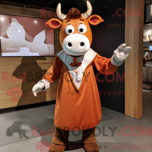 Rust Zebu-maskotdraktfigur...