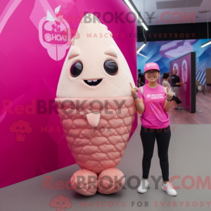 Pink Ice Cream Cone mascot...