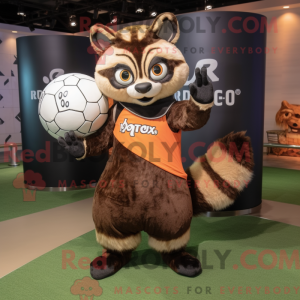 Rust Raccoon mascot costume...
