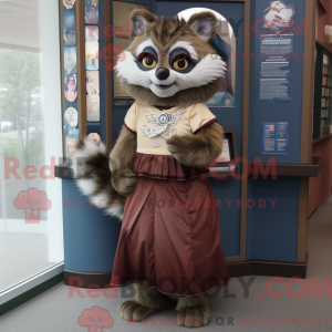 Rust Raccoon mascot costume...