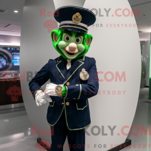 Navy Leprechaun maskot...