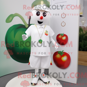 White Tomato mascot costume...