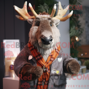 Elg maskot kostume karakter...