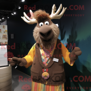 Elg maskot kostume karakter...