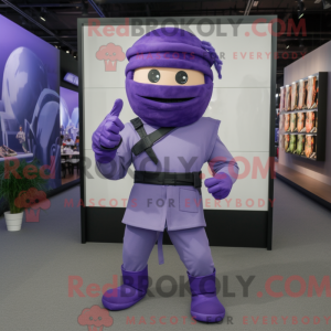 Lavendel Ninja maskot...