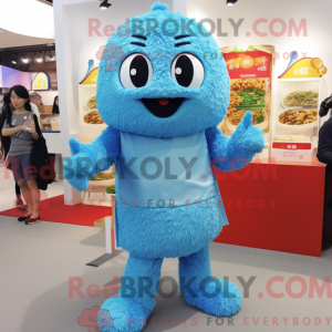 Sky Blue Fried Rice maskot...