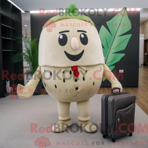 Beige Watermelon mascot...
