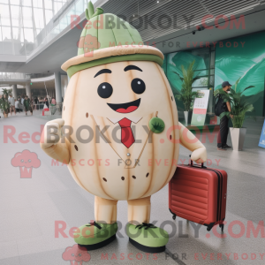 Beżowy vannmelon maskot...