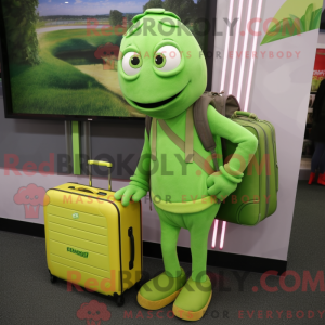Lime Green Zucchini mascot...