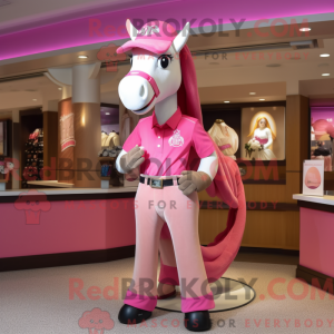 Pink Horseshoe maskot...
