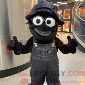 Black Onion mascot costume...