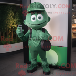 Forest Green Phone mascot...