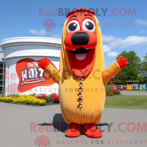 Hot Dog-maskotdraktfigure z...