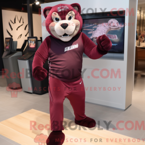 Maroon Panther Maskottchen...