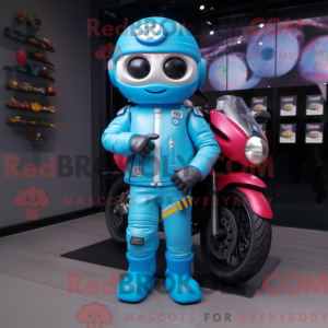 Sky Blue Candy mascot...