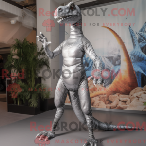 Sølv Coelophysis maskot...