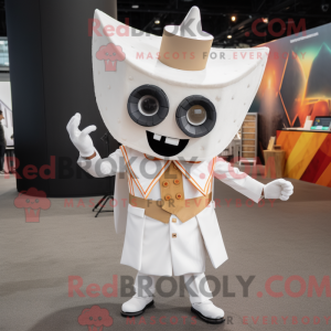Hvid Nachos maskot kostume...