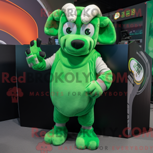 Green Ram maskot kostume...